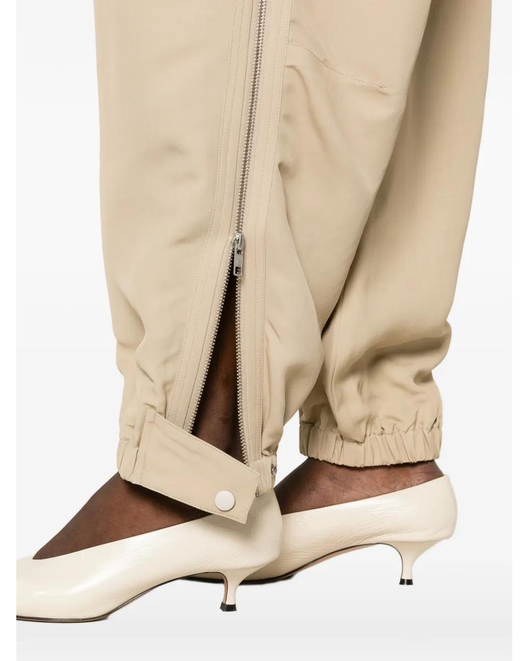 Co. Natural Side-Zip Elasticated Trousers
