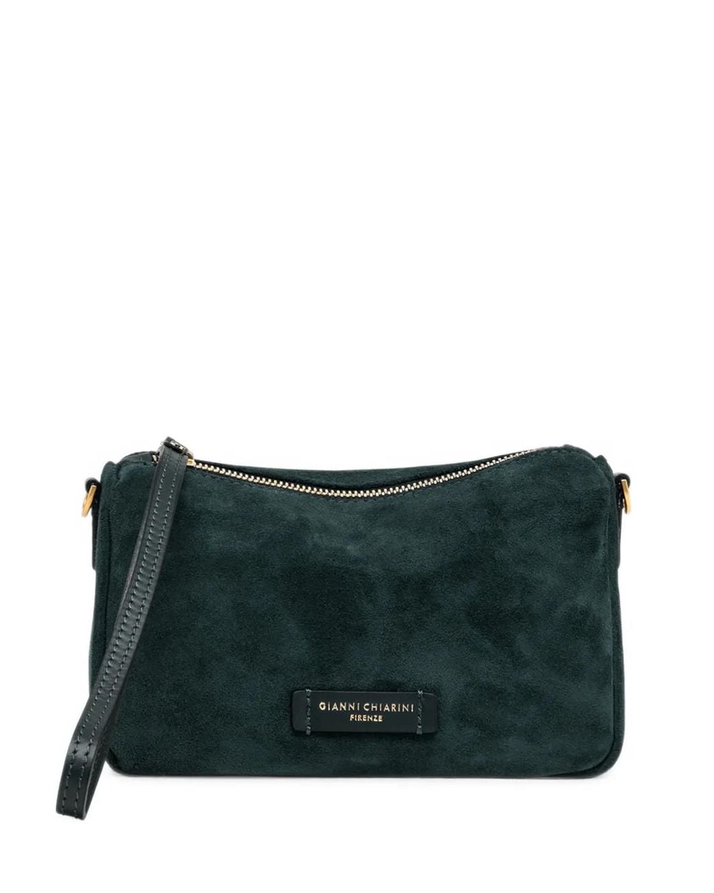 Gianni Chiarini Gray Small Nora Suede Pouch Bag