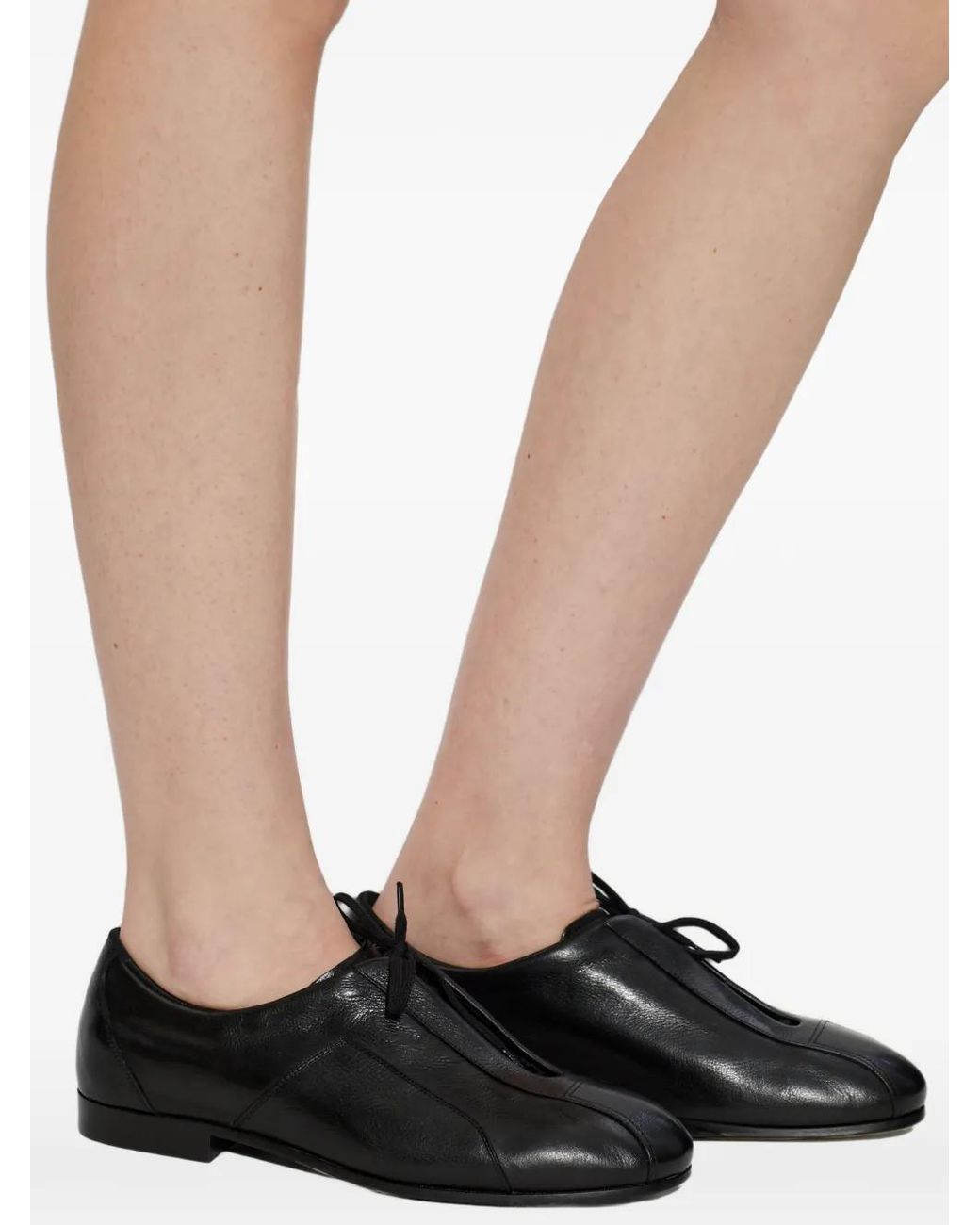 Jil Sander Black Hamburg Lace-Up Shoes