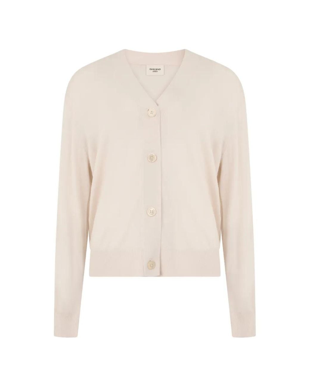 Weekend by Maxmara White Torre V-Neck Button-Up Cardigan