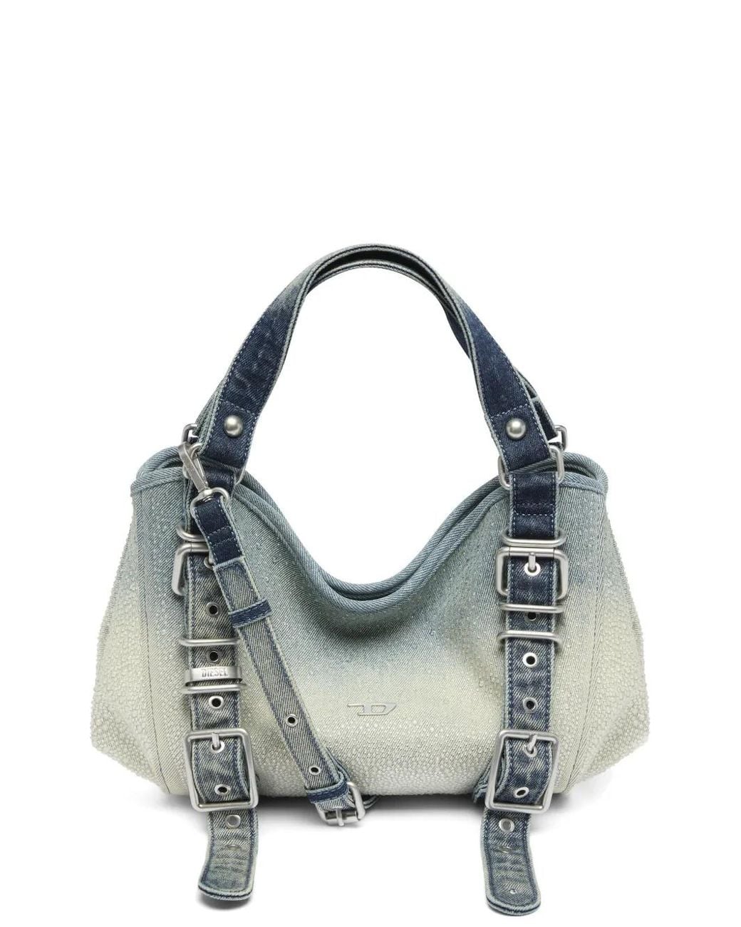 DIESEL Blue D-One-Small Top-Handle Bag