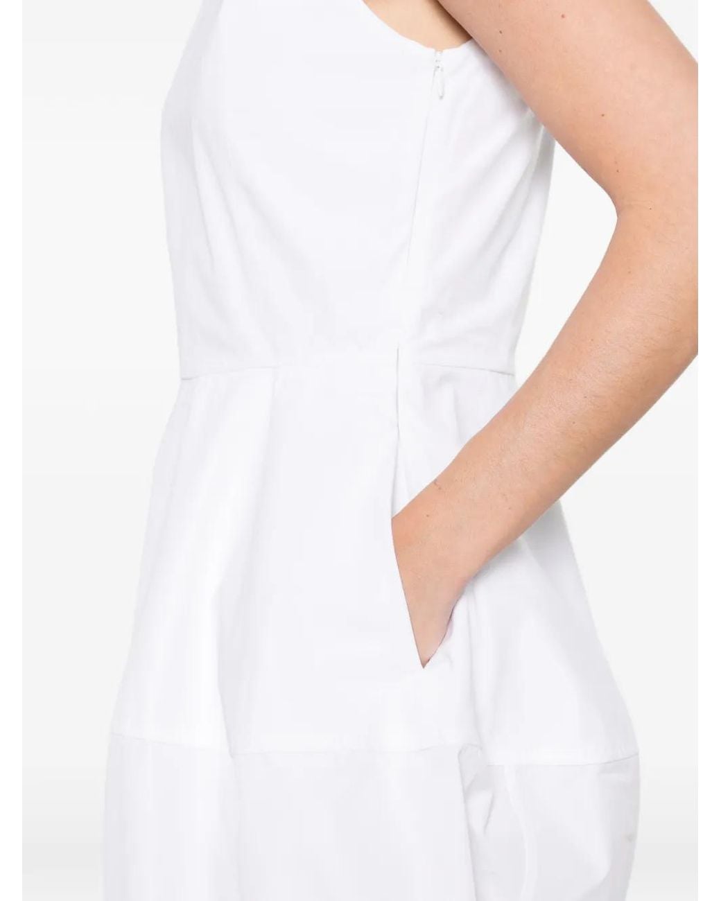Rohe White Crew-Neck Midi Dress