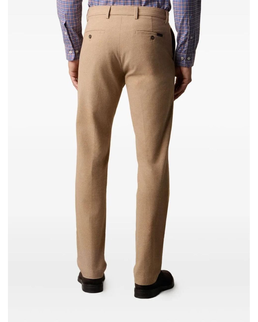 Brooks Brothers Natural Flannel Trousers for men