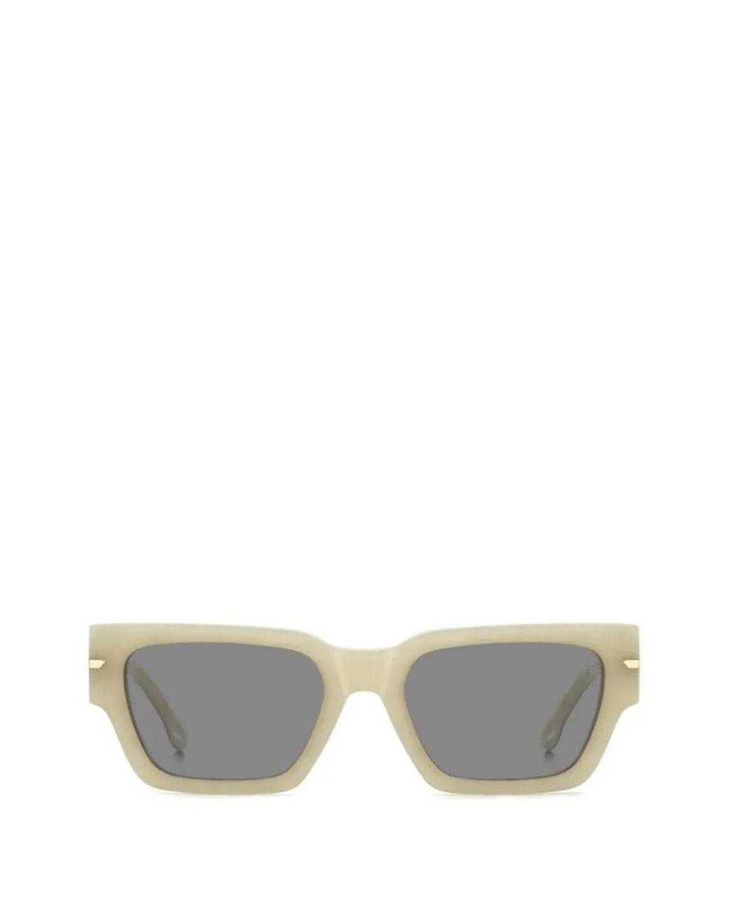 Victoria Beckham Gray Rectangle-Frame Sunglasses