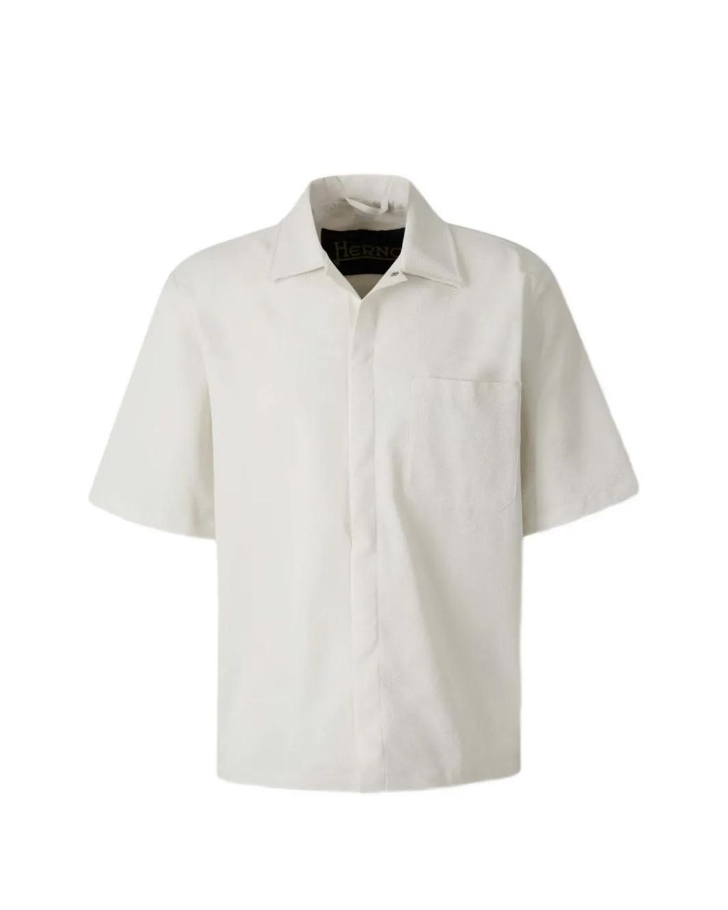 Herno Overhemd Met Gekreukt Effect in het White voor heren