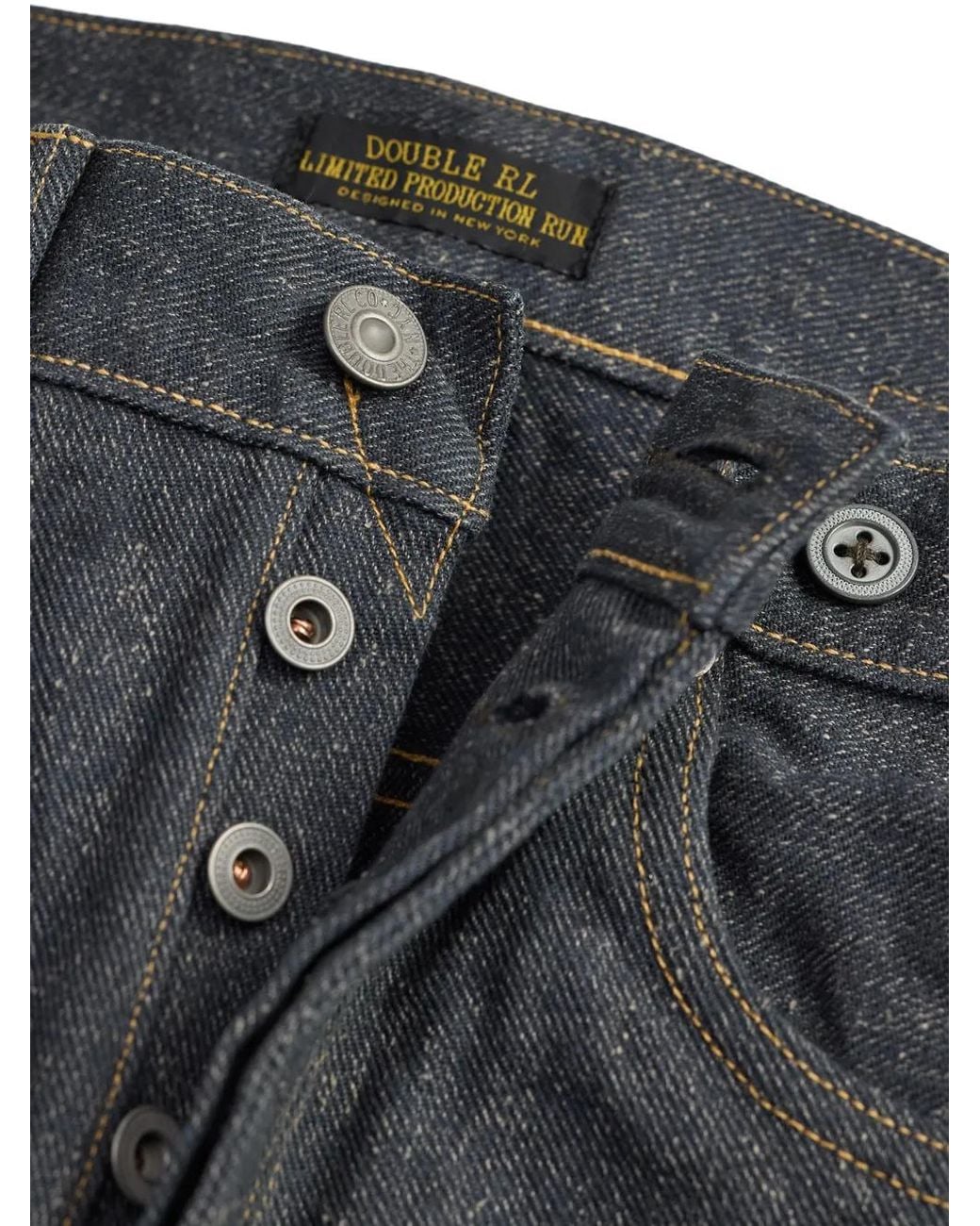 RRL Gray Jean À Détail De Boucle for men