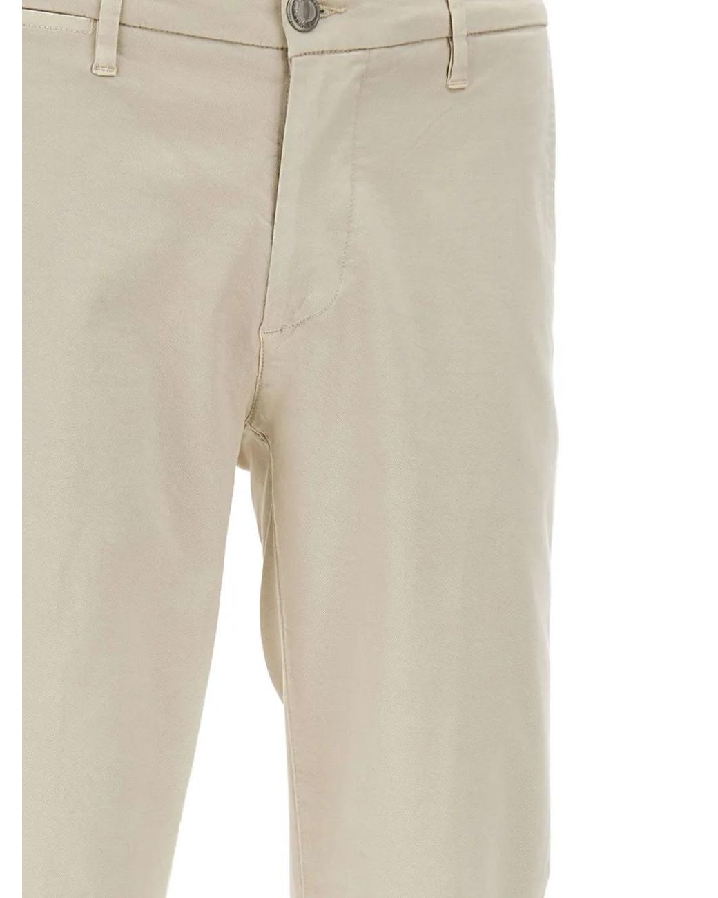 Pantalones Con Bolsillos Con Ribete Re-hash de hombre de color Natural