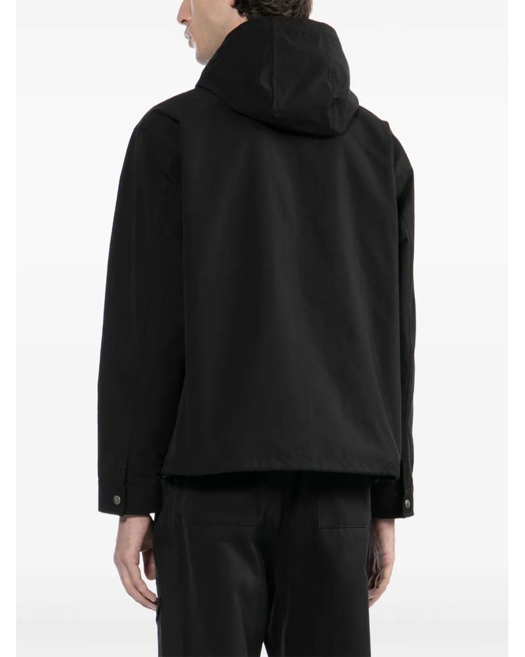 Chocoolate Black Logo-Patch Jacket for men