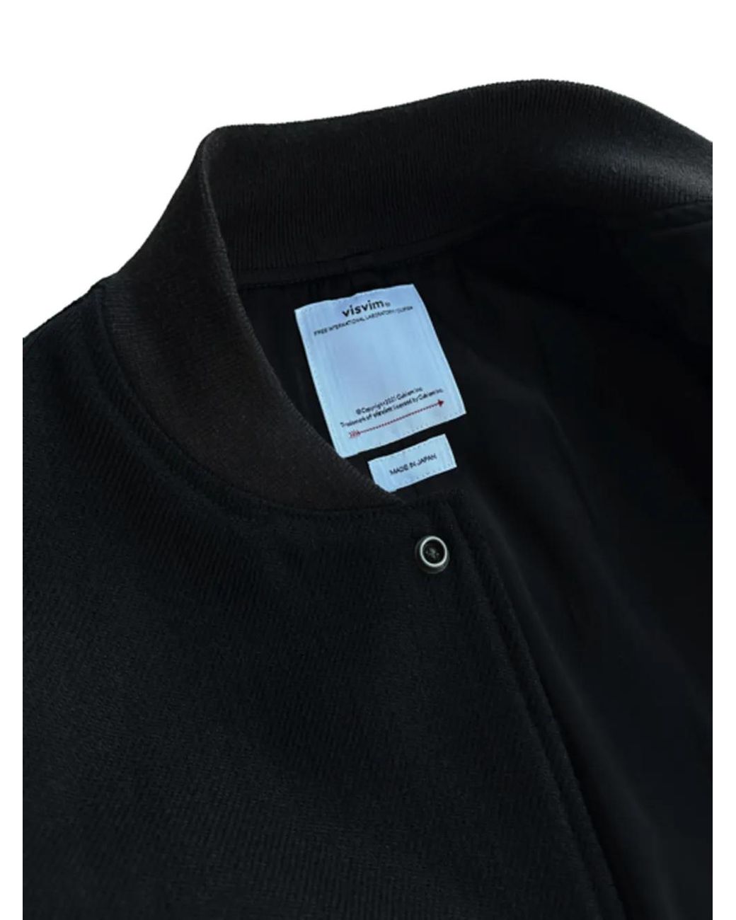 Visvim Black Button-Up Bomber Jacket for men