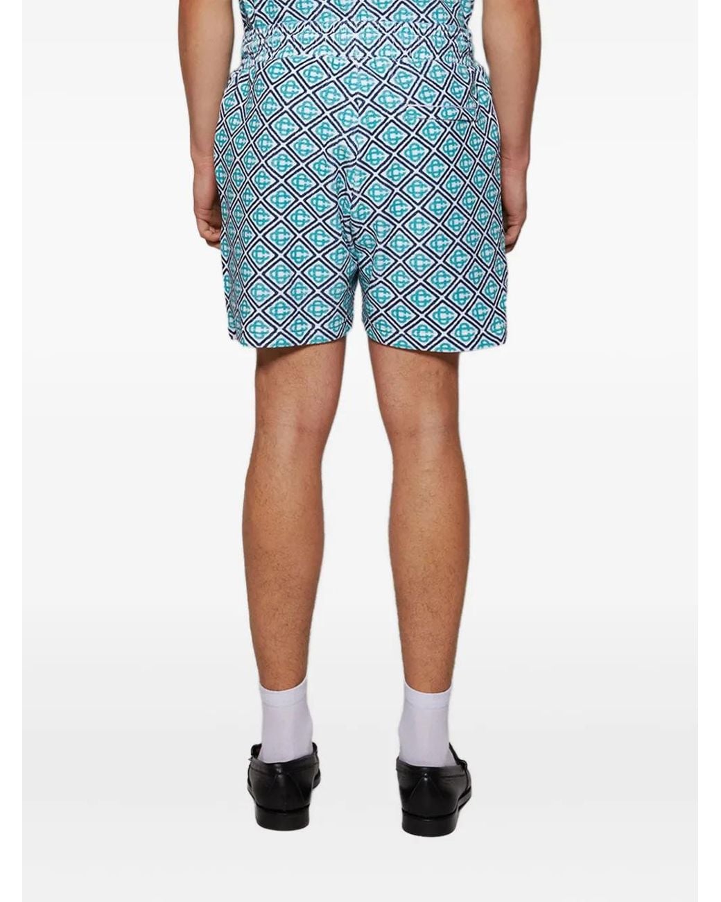 Casablanca Blue Towelling Shorts for men