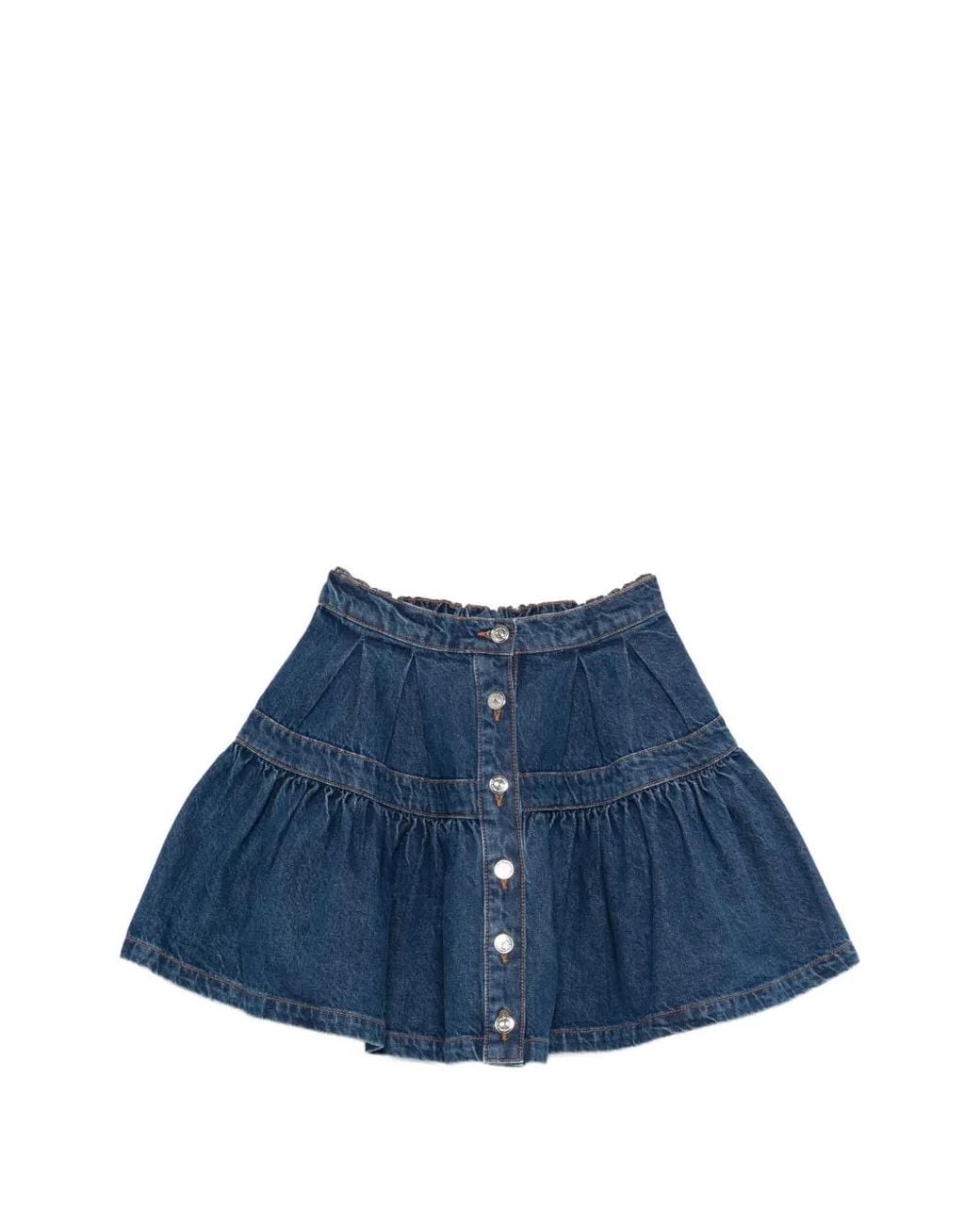 Maje Blue Short Denim Skirt