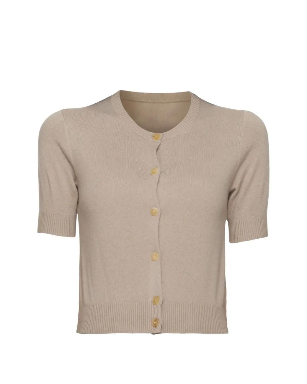arch4 Gray Buttoned Knitted Top