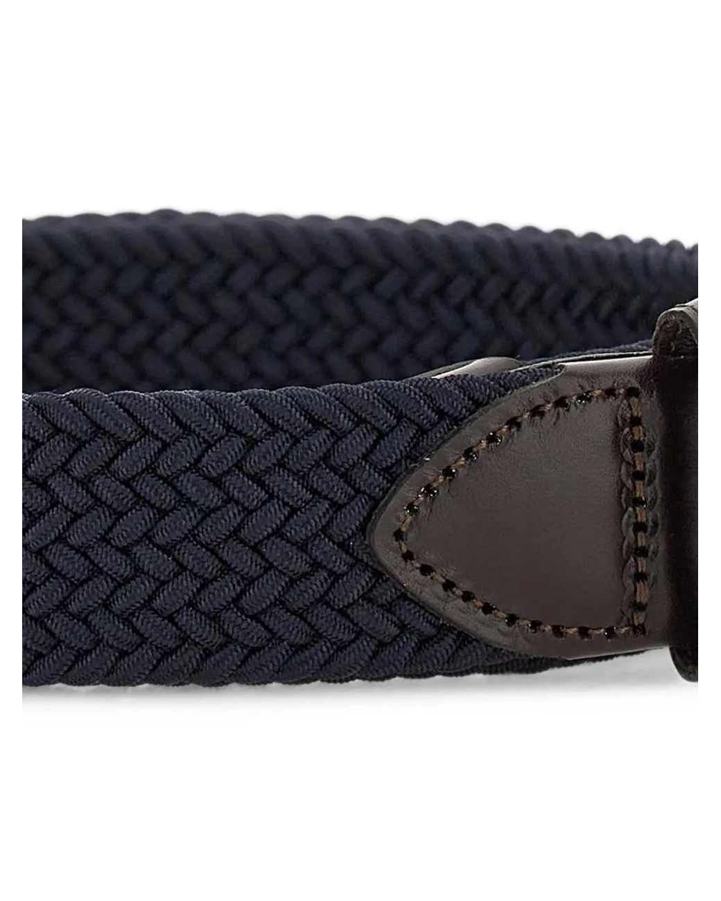 Athison Blue Solid Winter Braided Belt for men