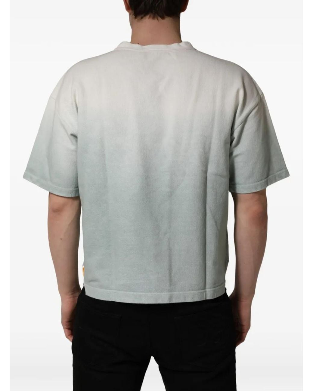 Dolce & Gabbana Gray Tie-Dye Graphic-Print T-Shirt for men
