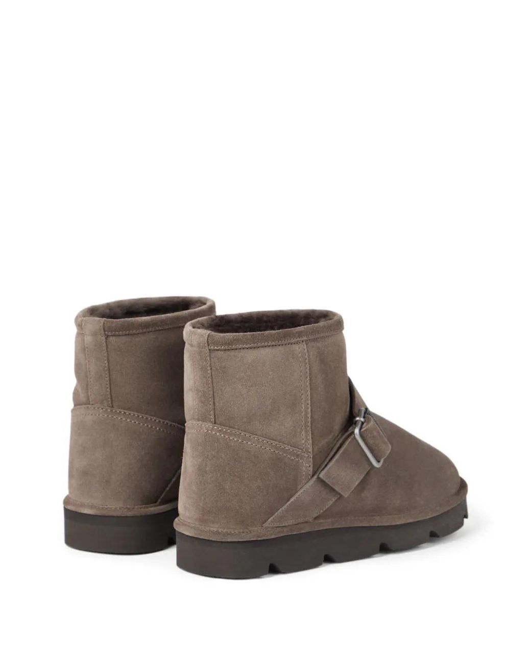 Brunello Cucinelli Brown Calf Leather Boots