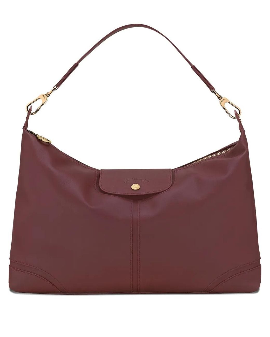 Longchamp Purple Flap Xtra Xl Shoulder Bag