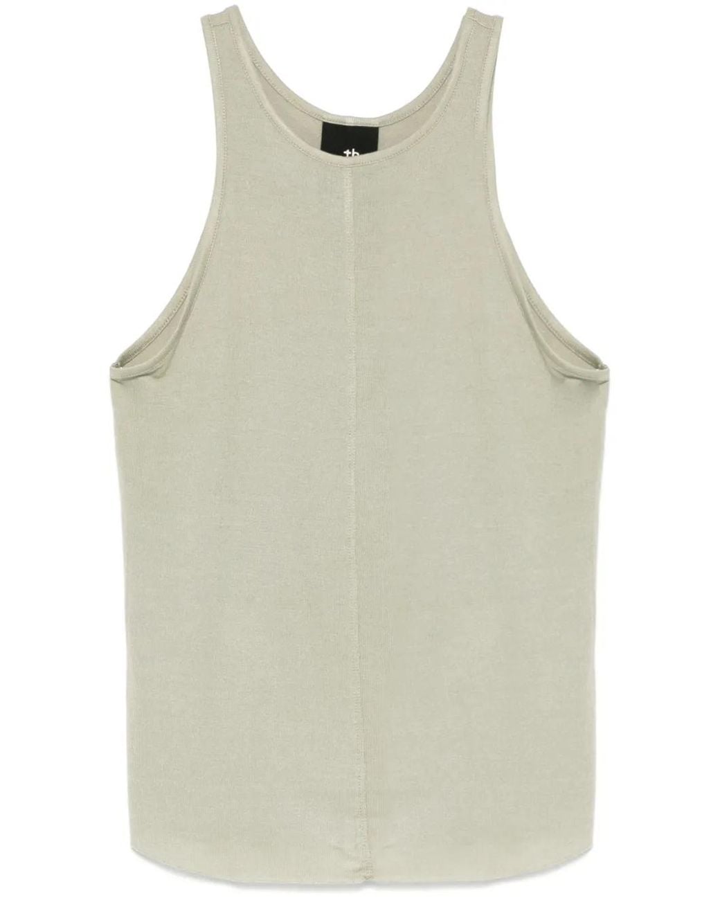 Thom Krom Natural Fine-Ribbed Tank Top