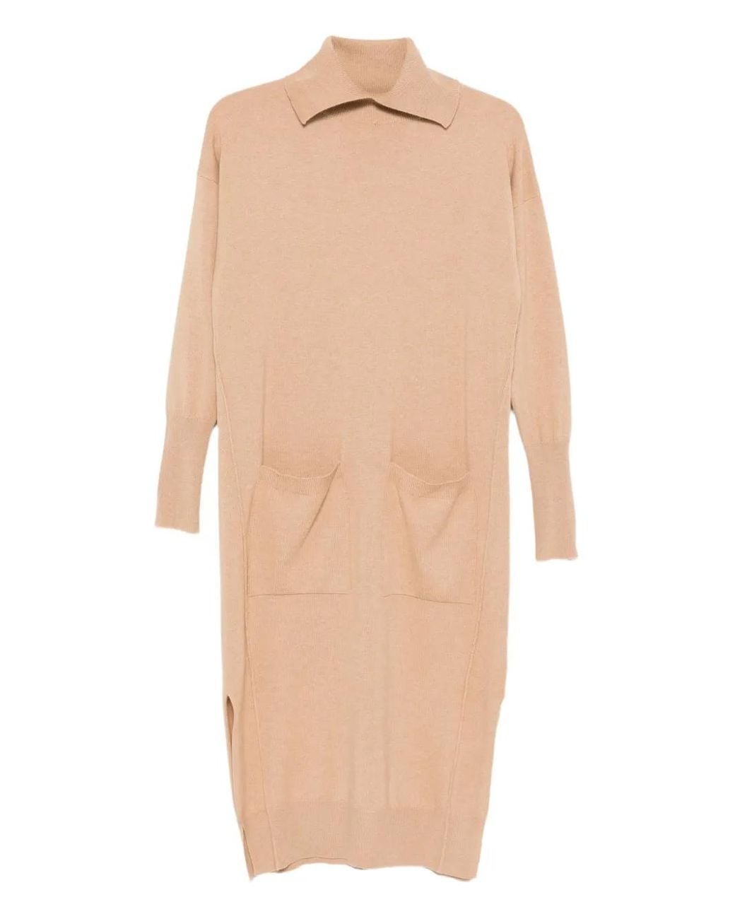 Lorena Antoniazzi Natural Fine-Knit Dress