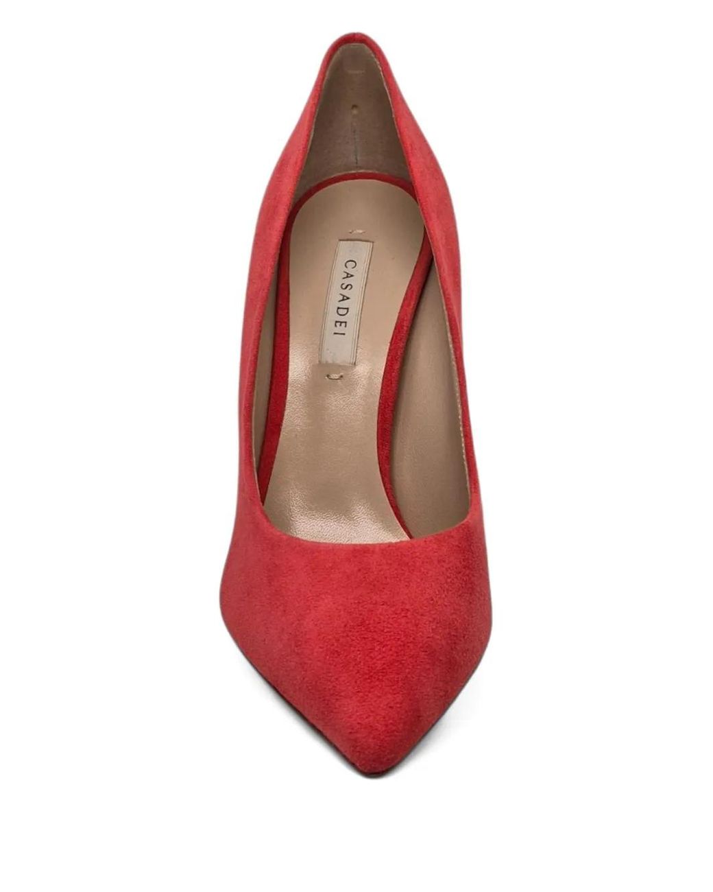 Casadei Red Pointed Stiletto Pumps