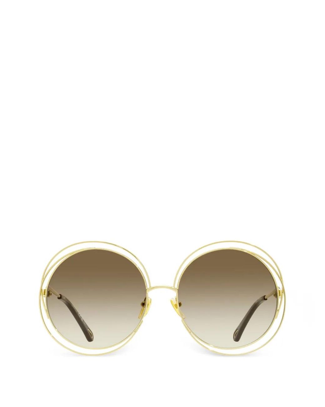 Chloé Natural Carlina Round-Frame Sunglasses