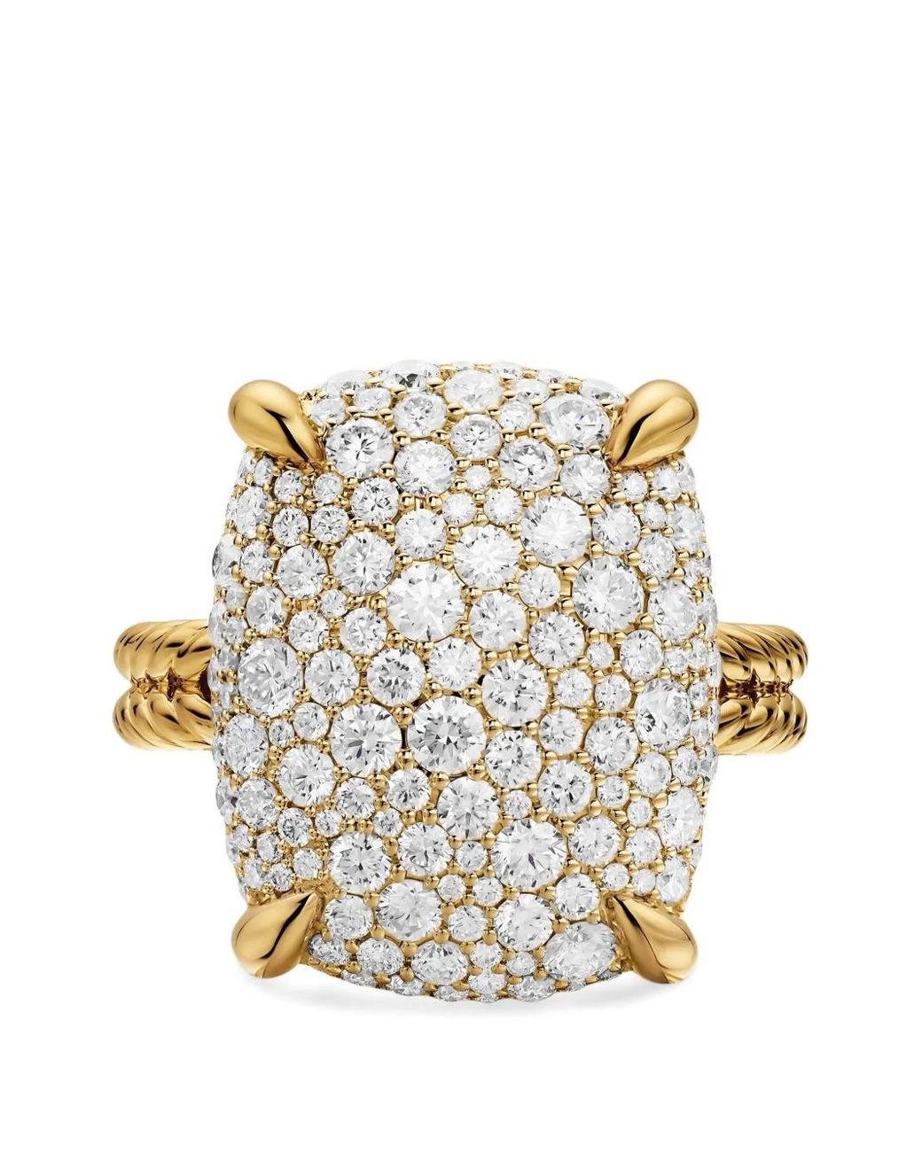 David Yurman White Chatelaine Elongated Ring
