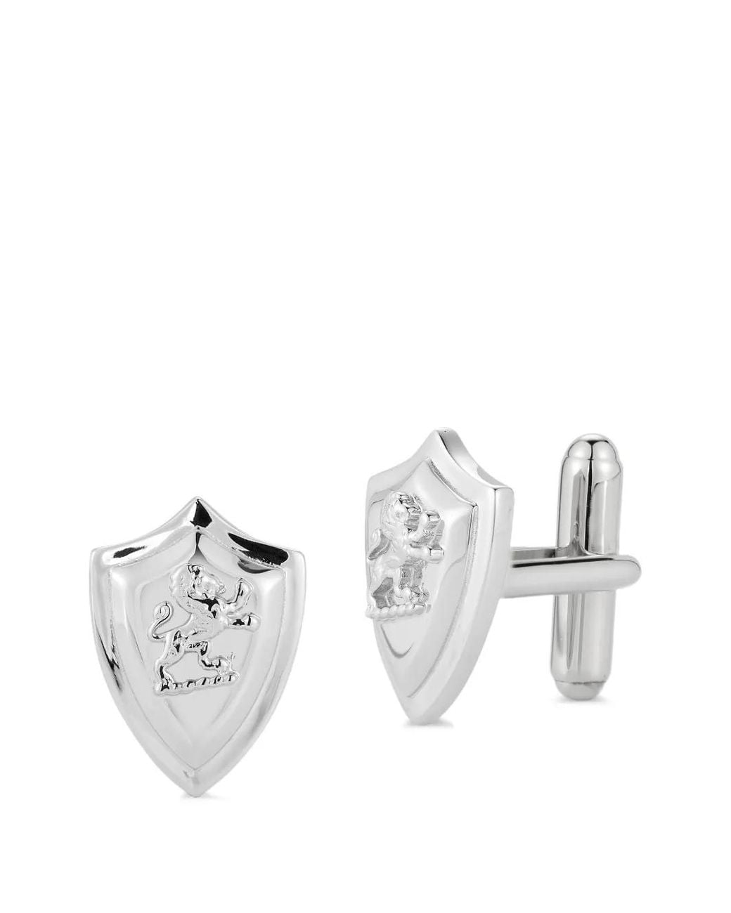 Mateo White Lion Shield Cufflinks for men