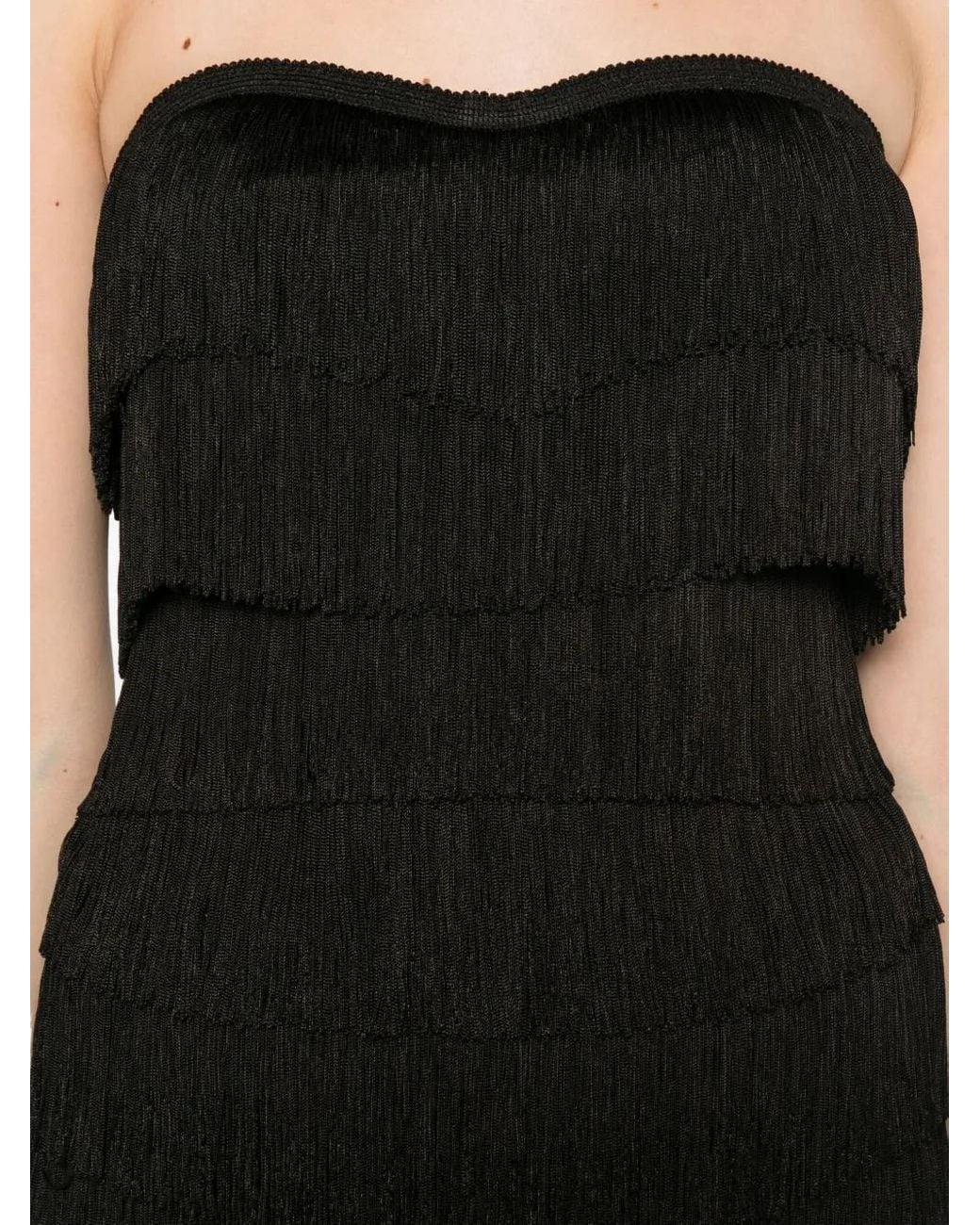 Norma Kamali Black Strapless Tank Top