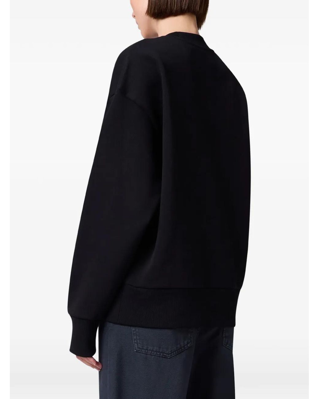 MSGM Black Logo-Print Sweatshirt