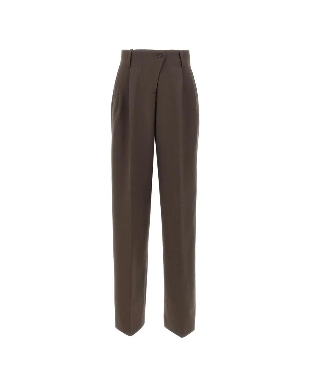 IRO Brown Ascend Pleated Trousers