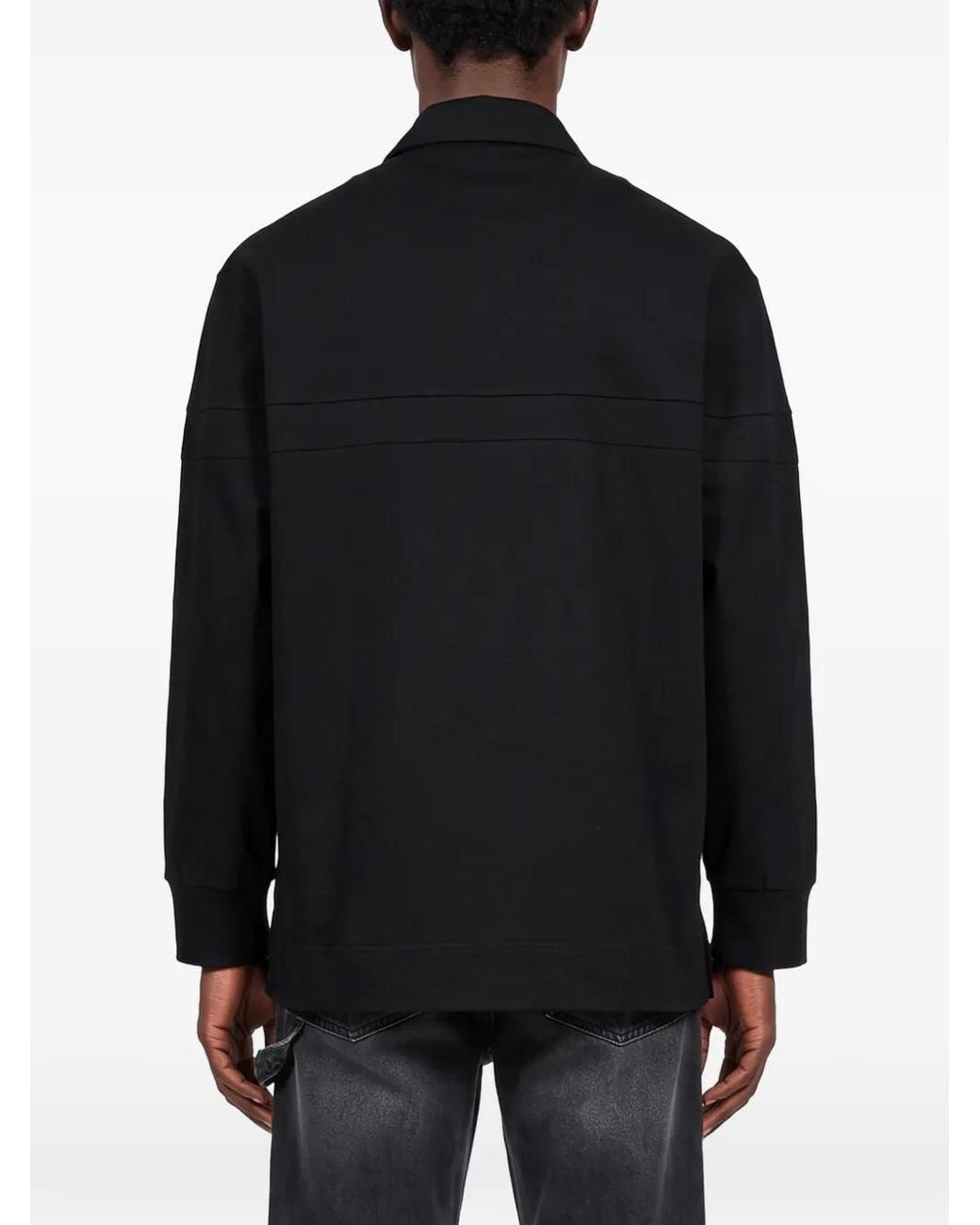Simone Rocha Black Long-Sleeve Shirt for men