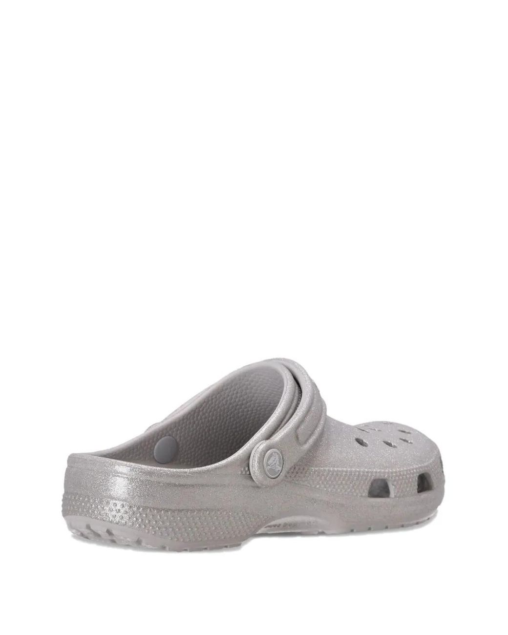CROCSTM White Classic Glitter U Clogs
