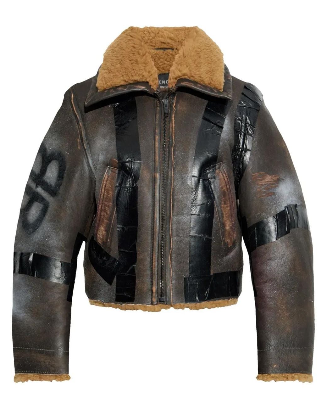Balenciaga Black Leather Jacket