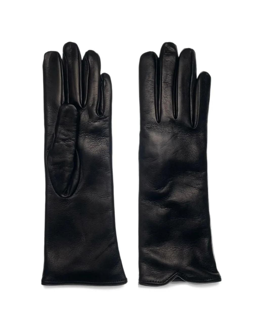 Restelli Black Handschuhe Aus Leder