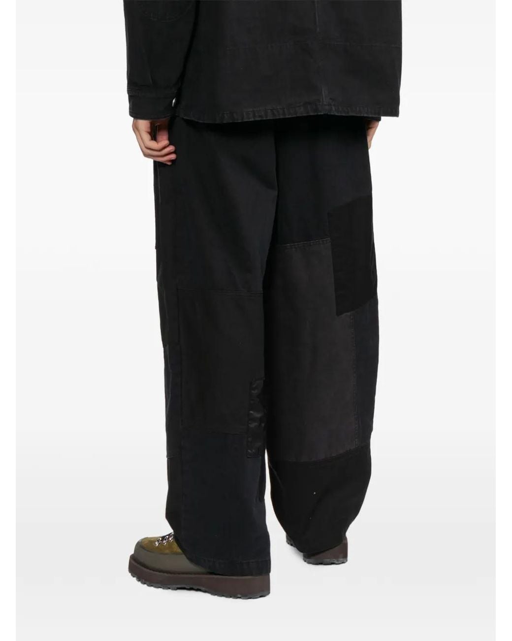 Comme des Garçons Black Patchwork Trousers for men