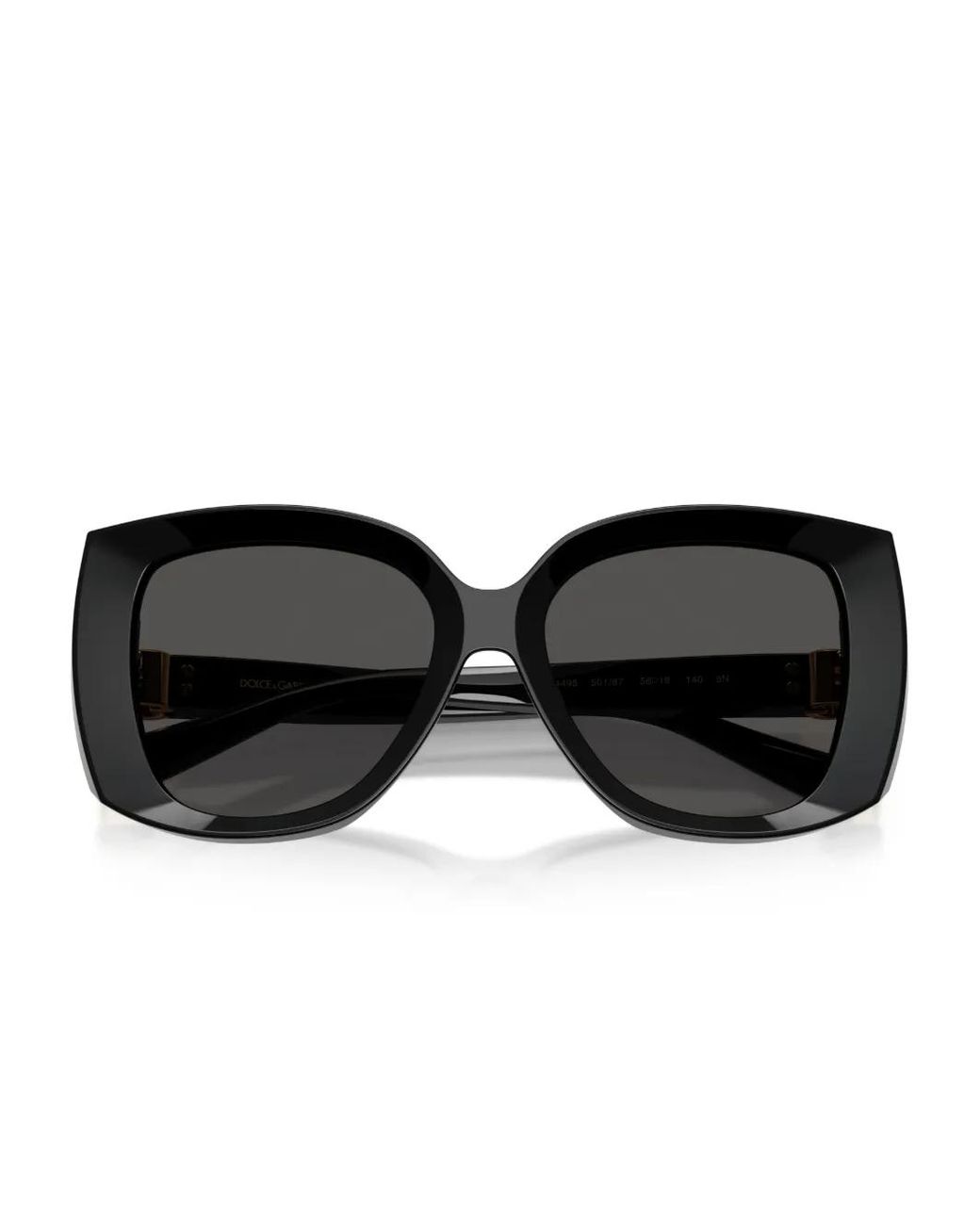 Dolce & Gabbana Black Oversize-Frame Sunglasses