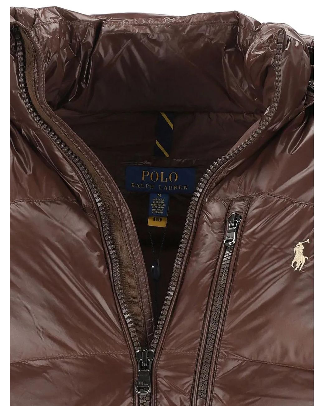 Polo Ralph Lauren Brown Quilted Hooded Jacket for men
