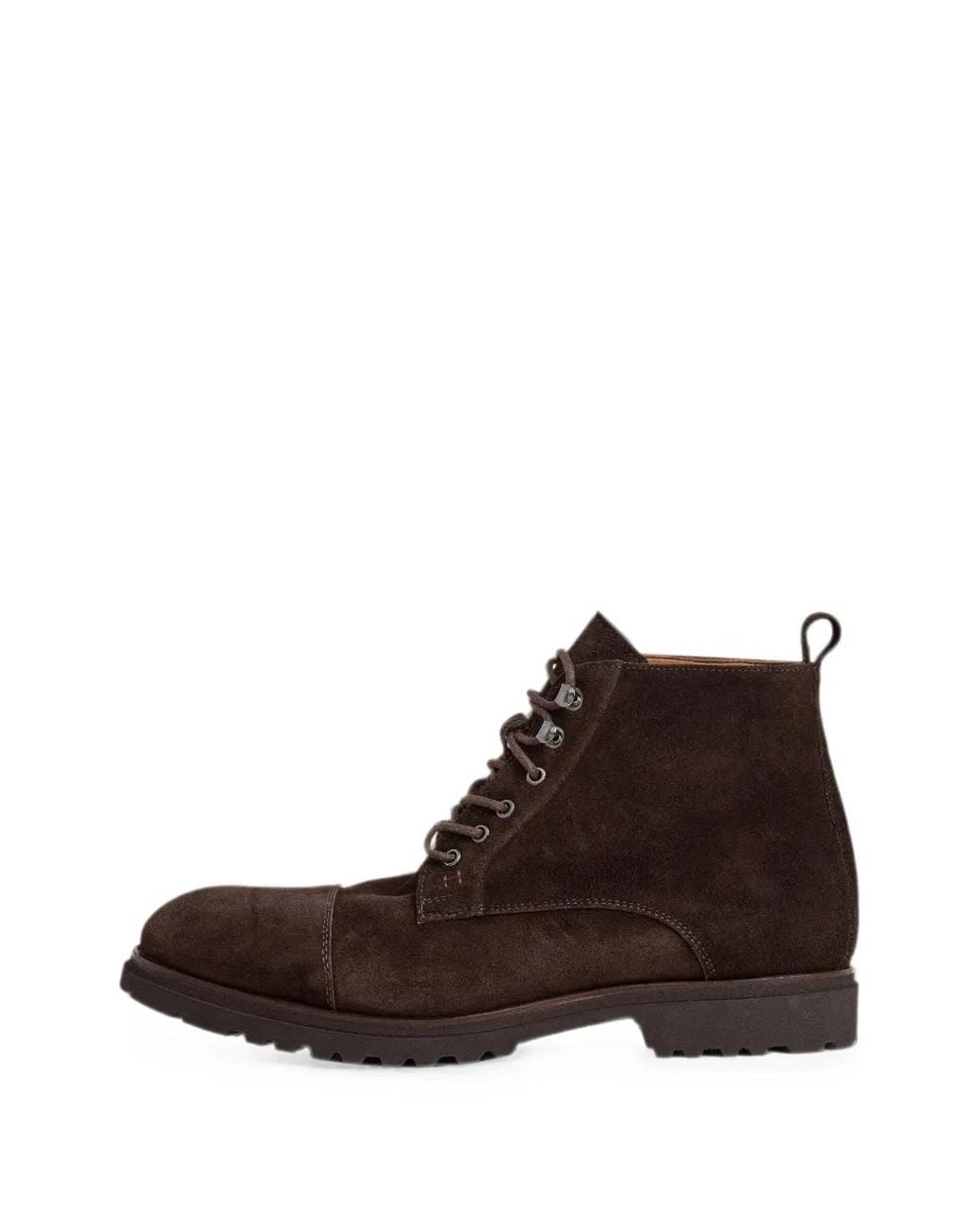 Hackett Brown Hudson Toe-Cap Ankle Boots for men