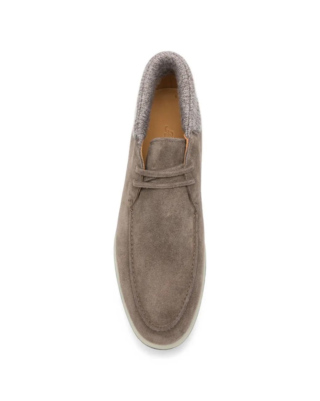 Aurélien Gray Suede Panelled Desert Boots for men