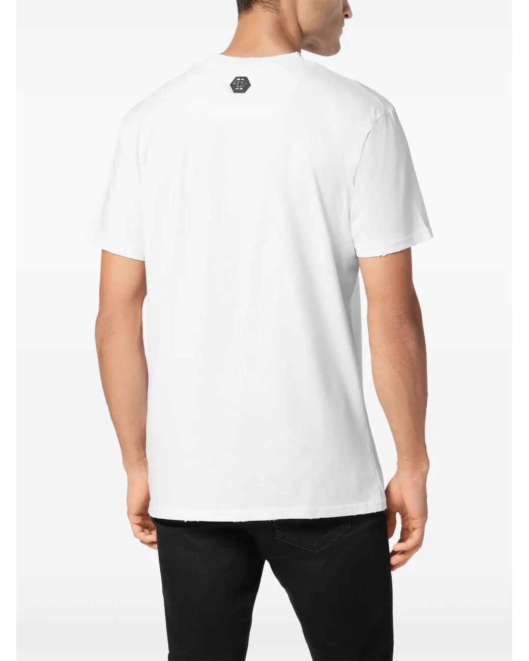 Philipp Plein White Racing Club T-Shirt for men