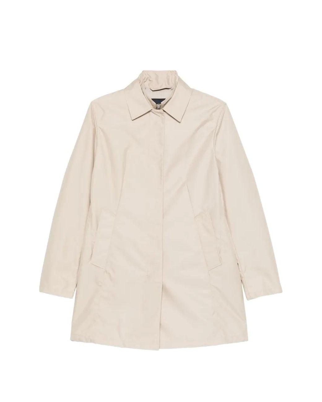 Fay White Collared Coat