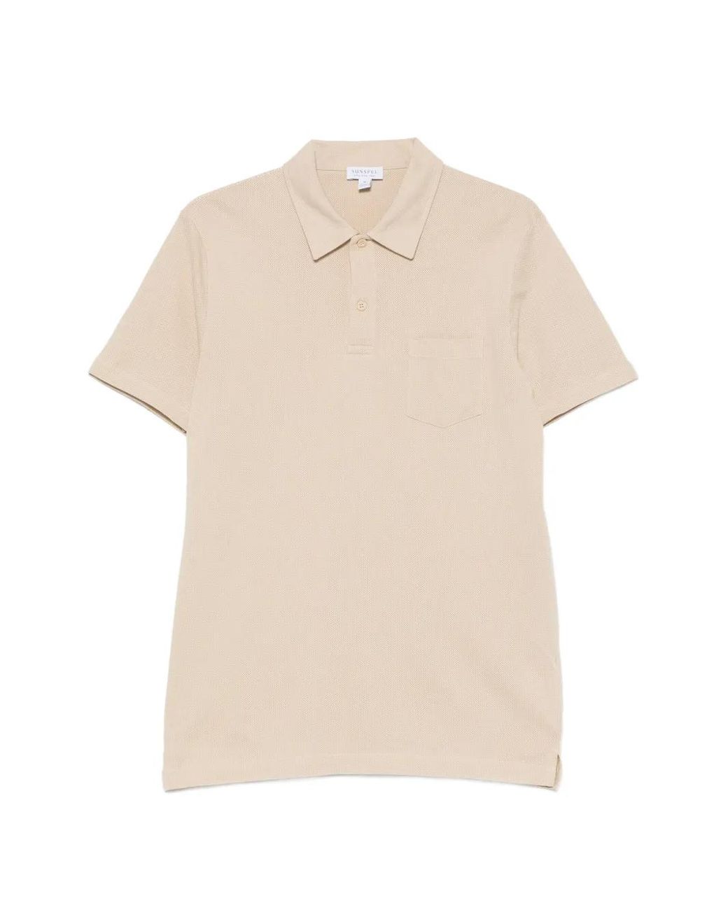 Sunspel White Patch-Pocket Polo Shirt for men