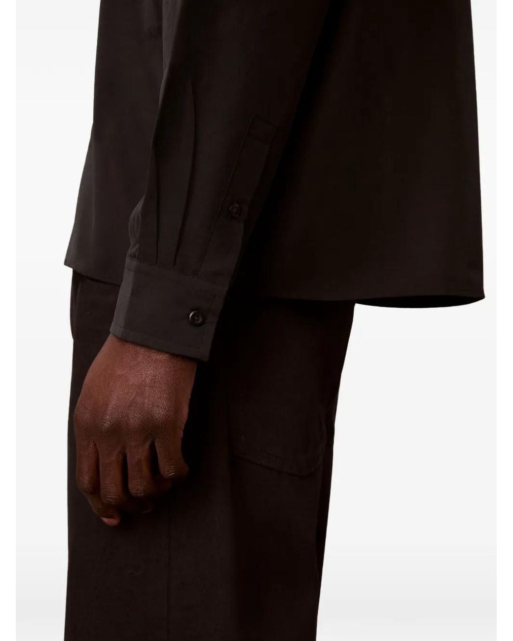 Calvin Klein Black Chest-Pocket Shirt for men