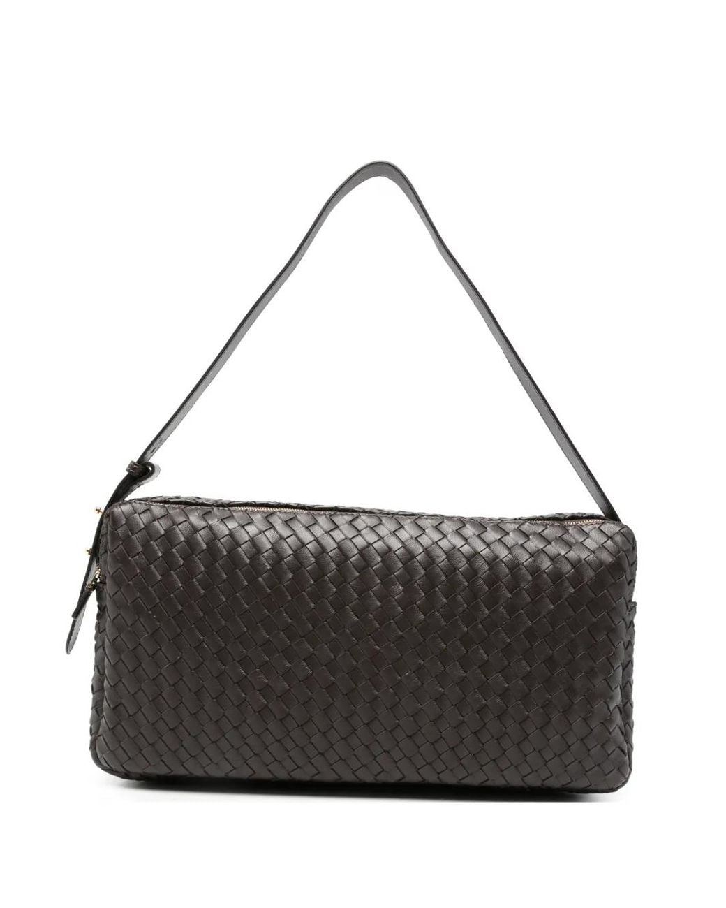 Elleme Black Large Trousse Leather Shoulder Bag