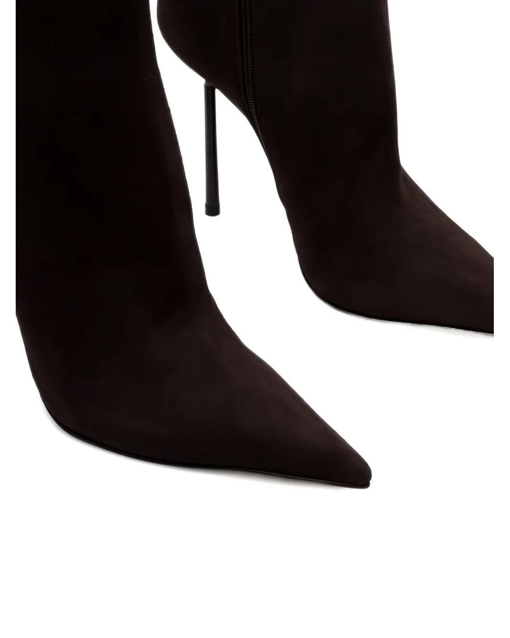 Le Silla Black 130Mm Pointed-Toe Stiletto Boots