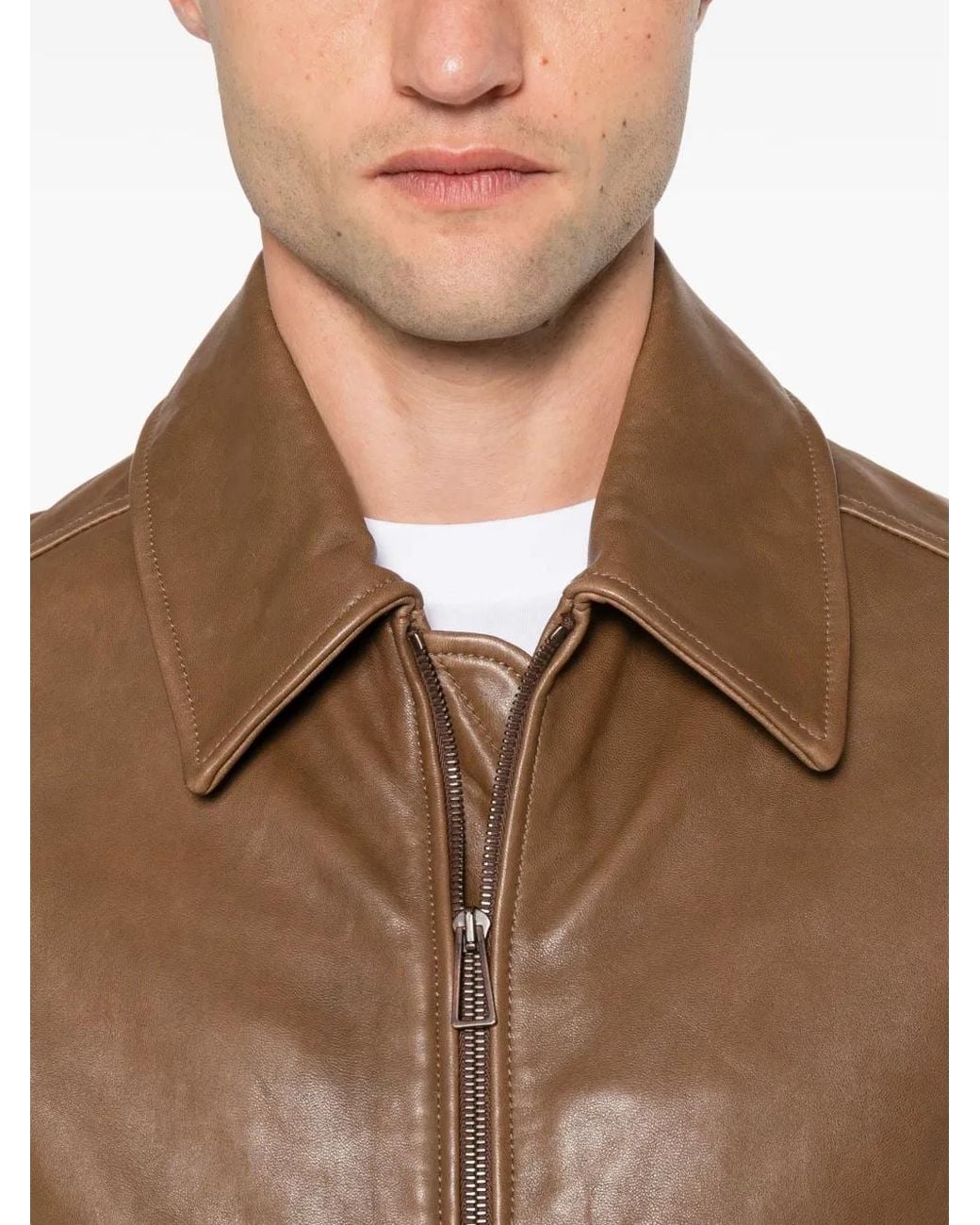 Paul Smith Leren Jack in het Brown voor heren