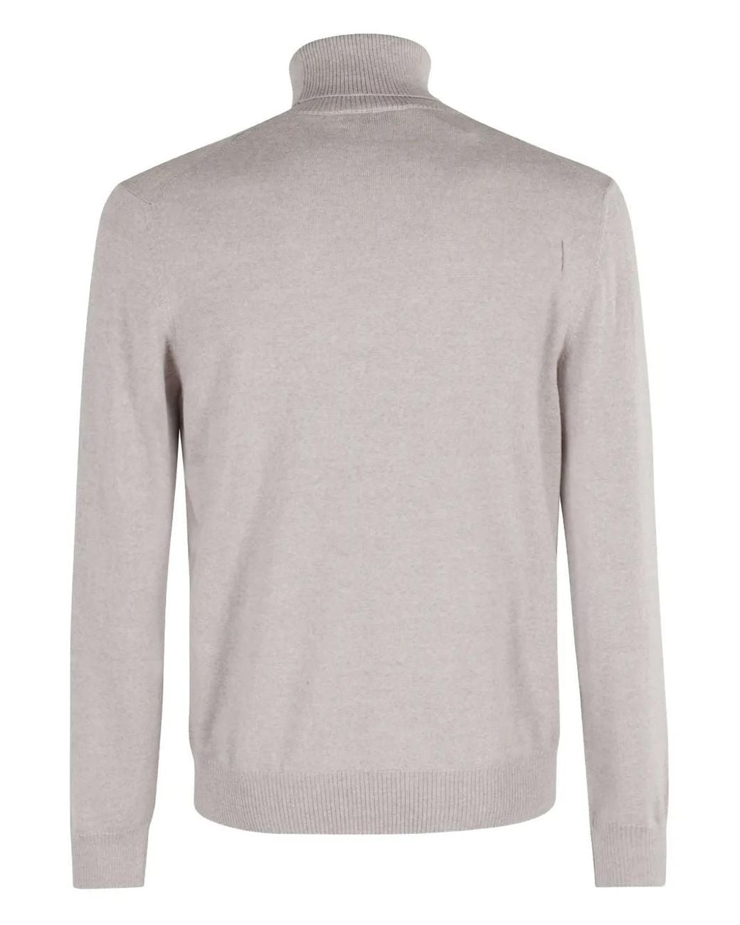 Fay Gray Turtleneck Wool Sweater for men