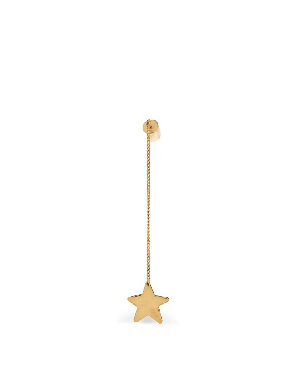 Jil Sander Metallic Star-Pendant Drop Earrings