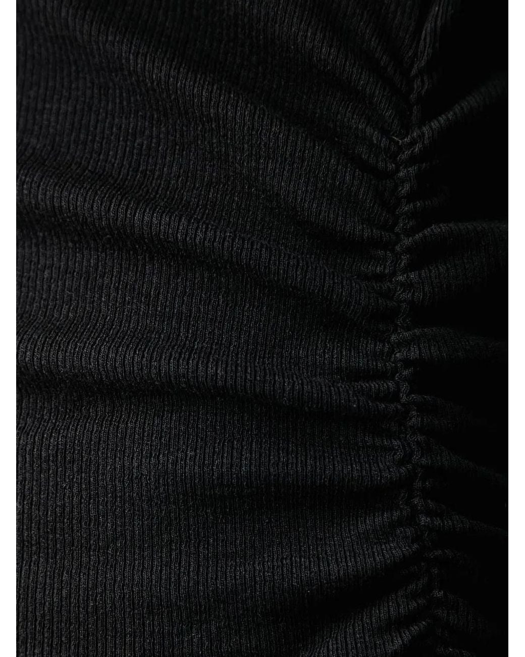 Marc O' Polo Black Ruched Long-Sleeve T-Shirt