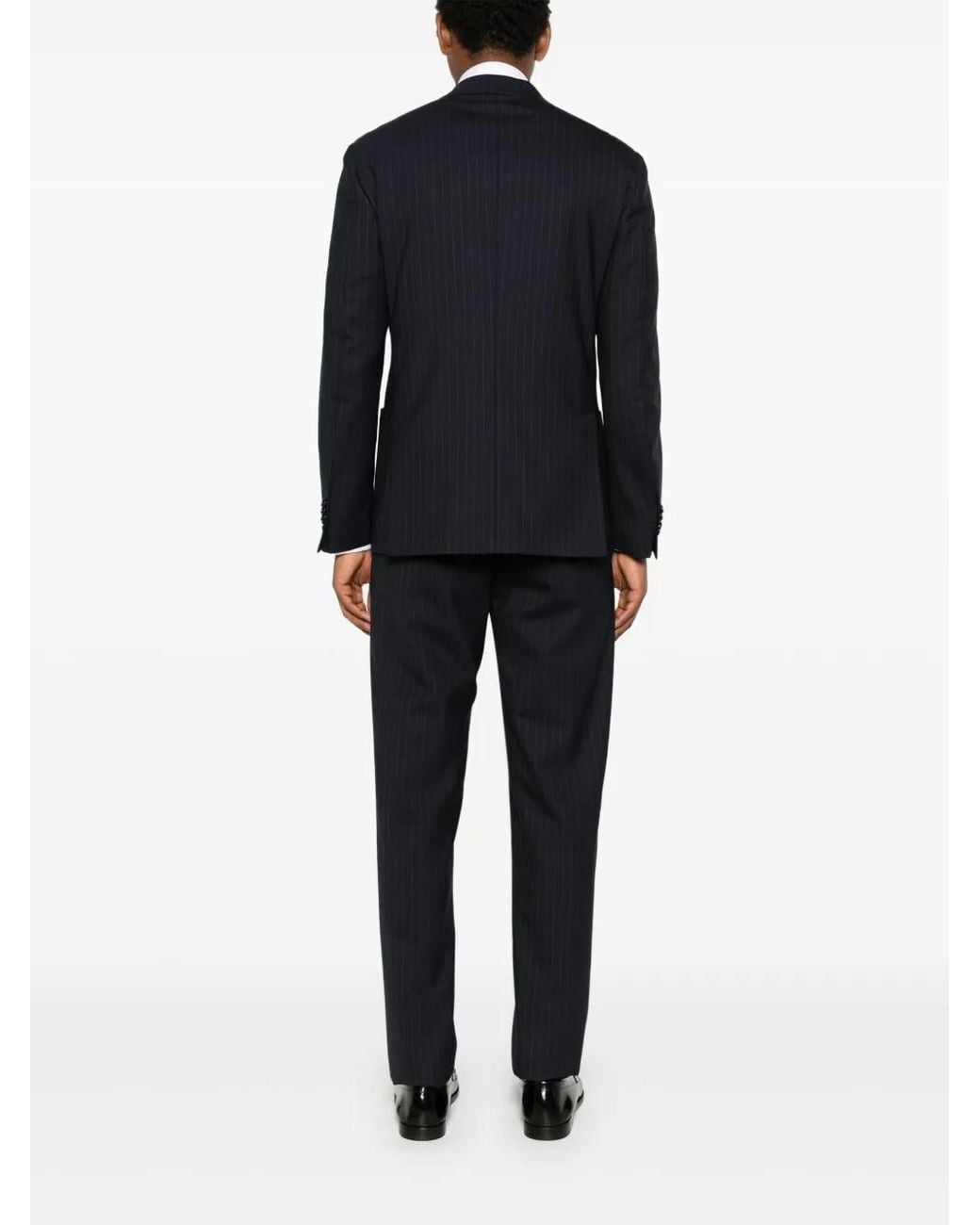 Lardini Blue Pinstriped Suit for men