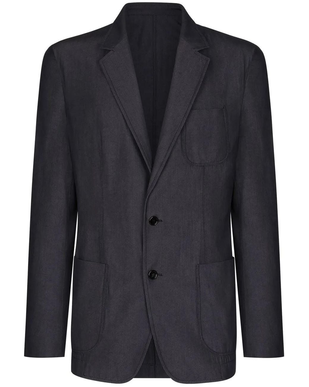 Dolce & Gabbana Blue Portofino Virgin Wool Blazer for men